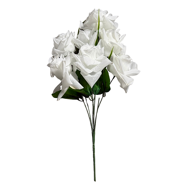 Buquê Rosas Diamante Brancas X7 - BMQ