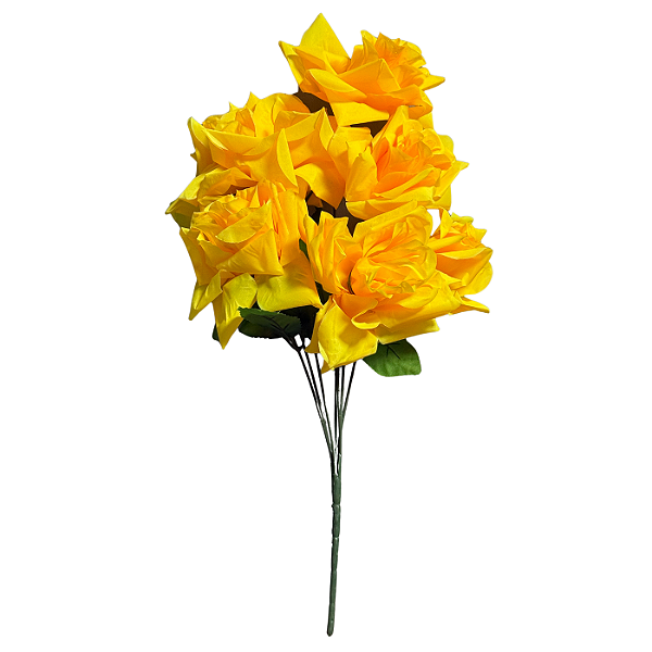 Buquê Rosas Diamante Amarelo X7 - BMQ