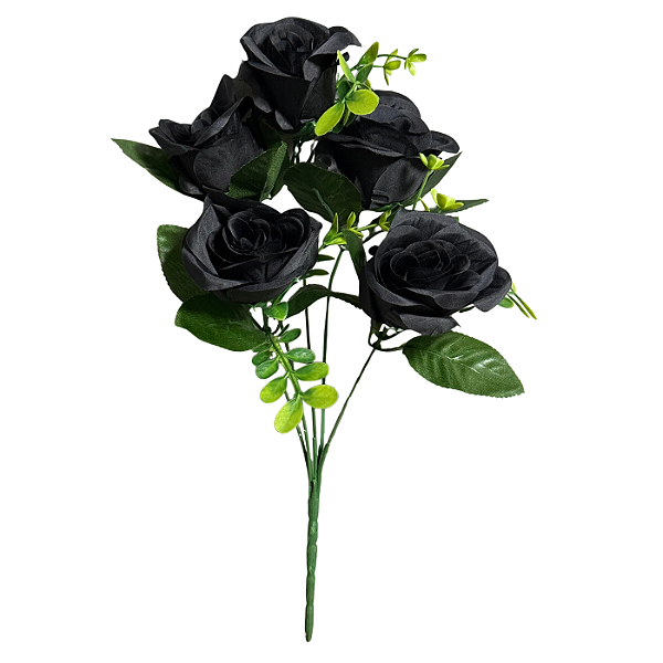 Buquê Rosas Pretas X5 - BMQ