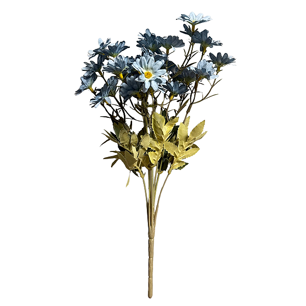 Buquê Mini Margarida 35cm Azul - BMQ