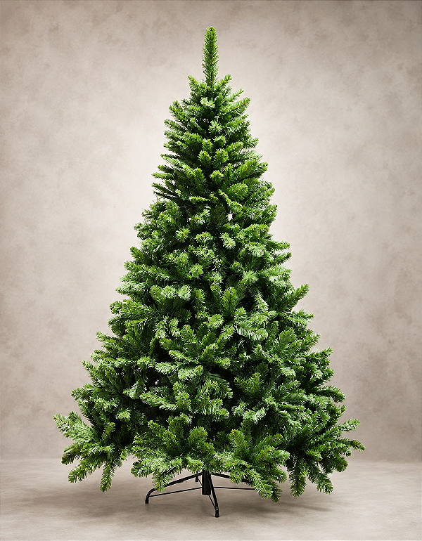 Árvore de Natal Tradicional Imperial 2,10m 858 Galhos Verde