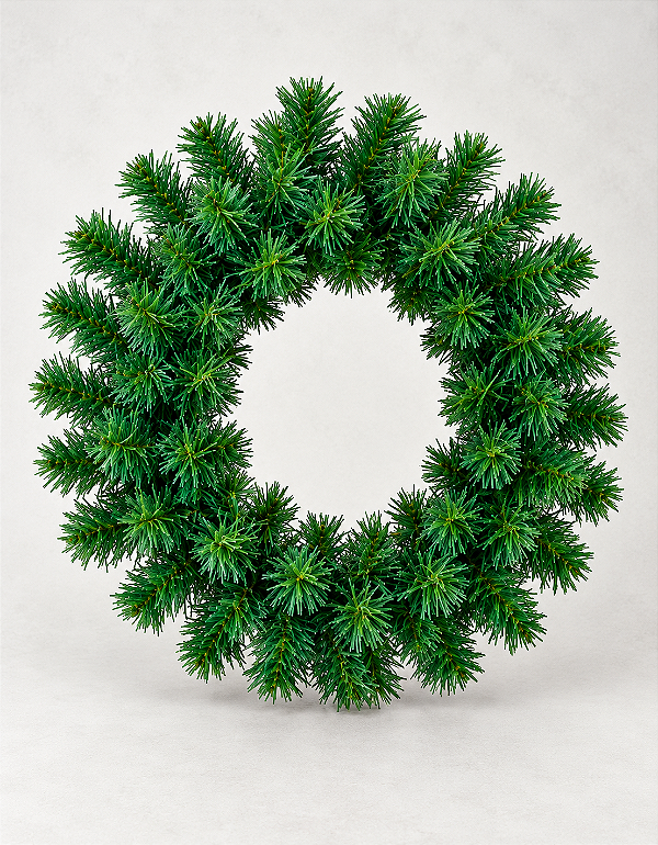 Guirlanda de Natal Madrid 45cm Verde 80 Tips Decorativa