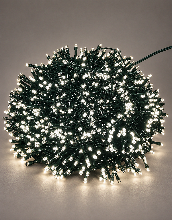 Pisca Cordão Estrobo Led 50m 1600 Leds 320 Efeitos Flash