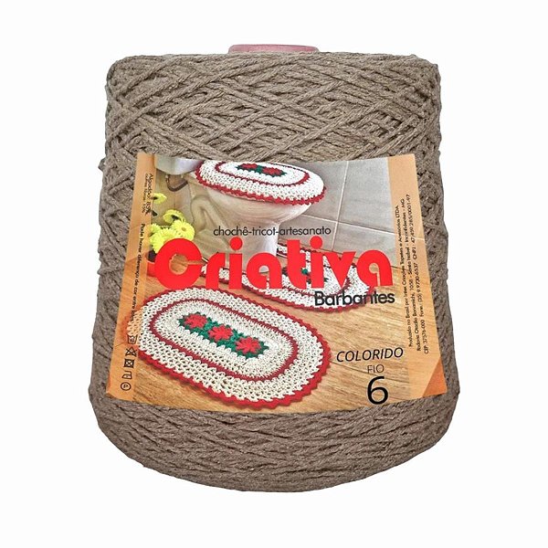Barbante Criativa Caramelo 1Kg N.º 6