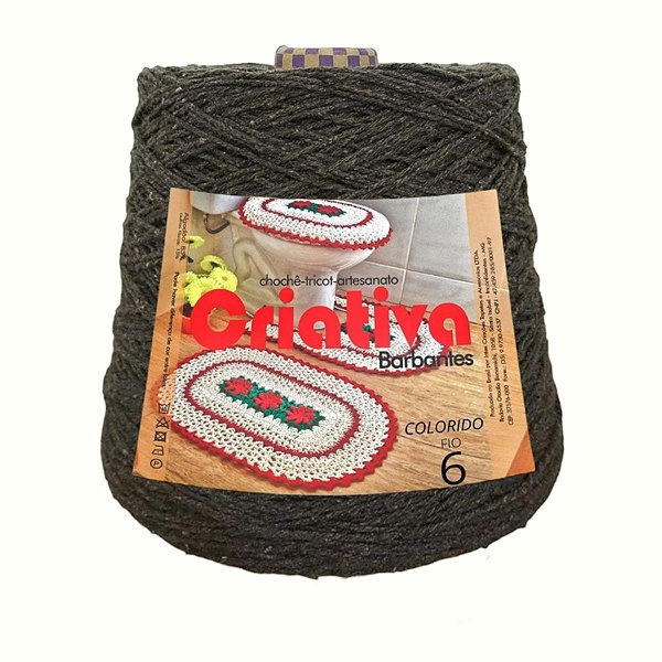 Barbante Criativa Marrom 1Kg N.º 6