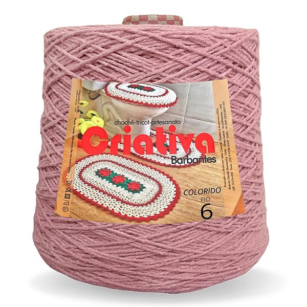 Barbante Criativa Rose 1Kg N.º 6
