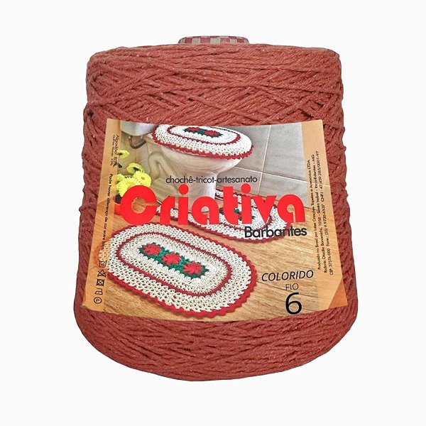 Barbante Criativa Telha 1Kg N.º 6