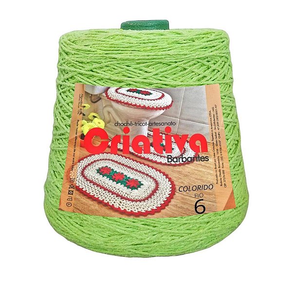 Barbante Criativa Verde Abacate 1Kg N.º 6