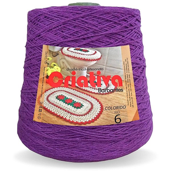 Barbante Criativa Violeta Escuro 1Kg N.º 6