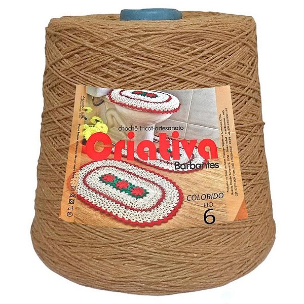 Barbante Criativa Ocre 500g N.º 6
