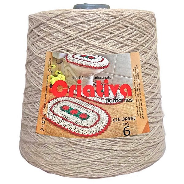 Barbante Criativa Bege 2Kg N.º 6
