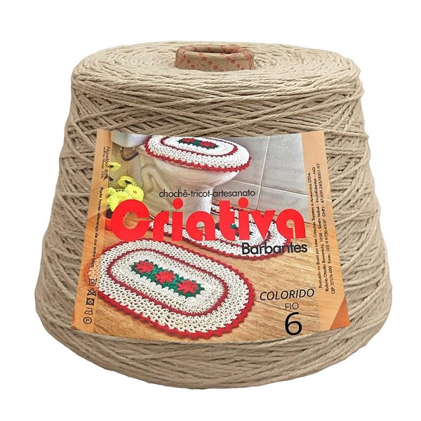 Barbante Criativa Camurça 2Kg N.º 6