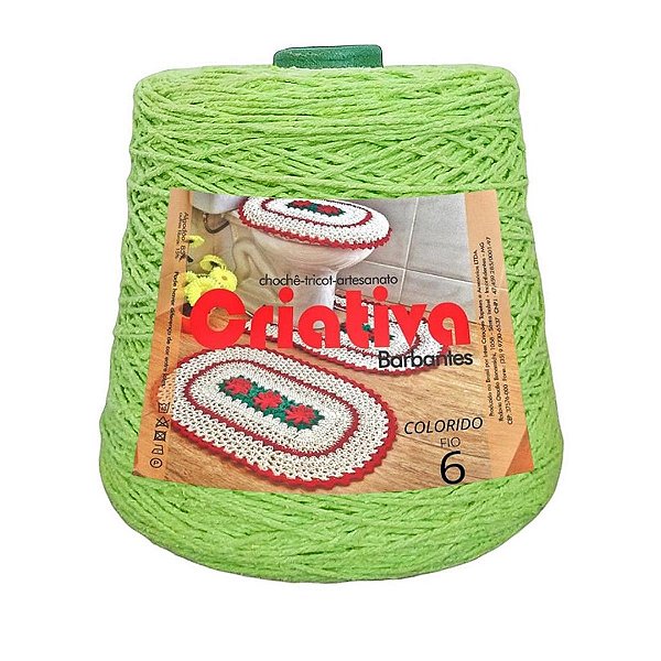 Barbante Criativa Verde Abacate 2Kg N.º 6