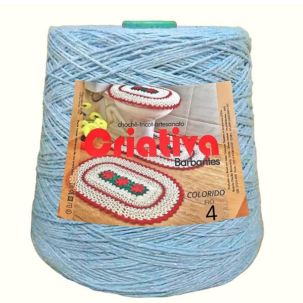 Barbante Criativa Azul Bebê 500g N.º 4