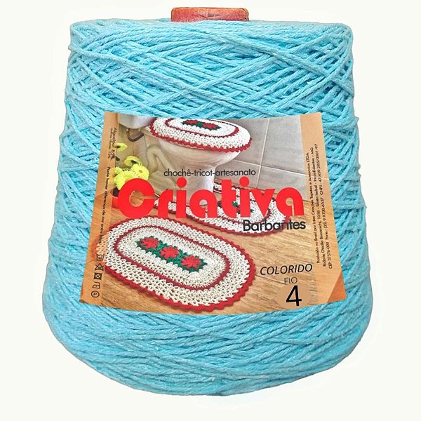 Barbante Criativa Azul Claro 500g N.º 4