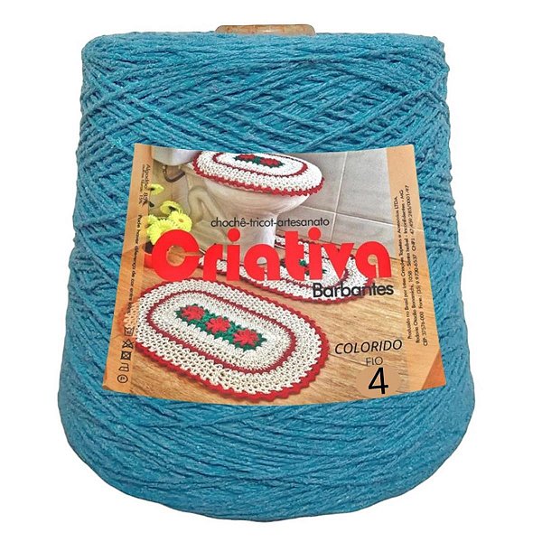 Barbante Criativa Azul Turquesa 500g N.º 4