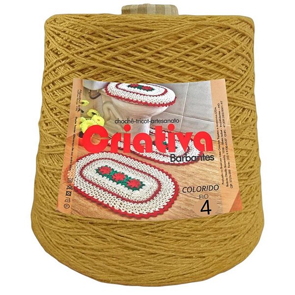 Barbante Criativa Mostarda 500g N.º 4