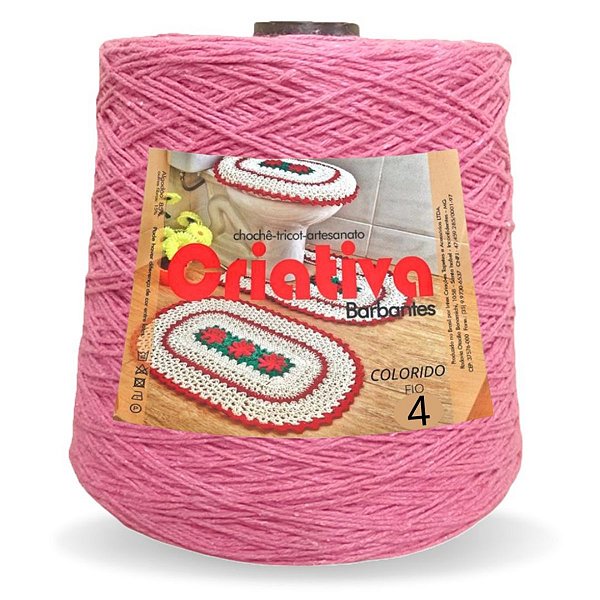 Barbante Criativa Rosa 500g N.º 4