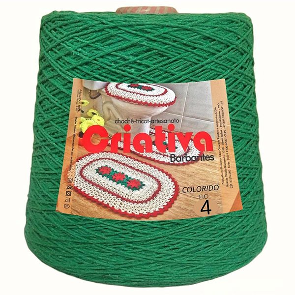 Barbante Criativa Verde Bandeira 500g N.º 4