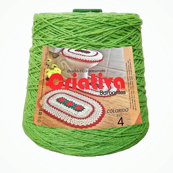 Barbante Criativa Verde Limão 500g N.º 4