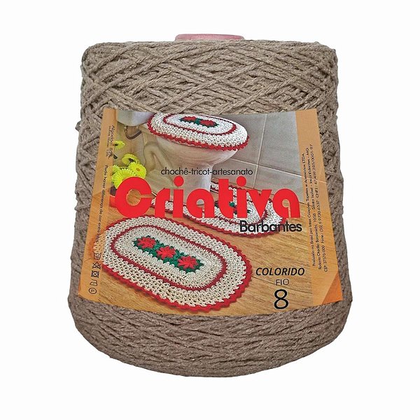 Barbante Criativa Caramelo 500g N.º 8