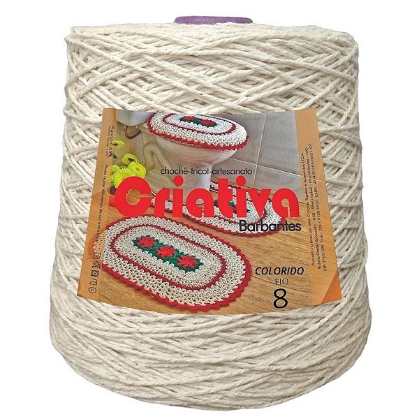 Barbante Criativa Cru 500g N.º 8