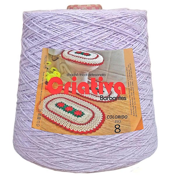Barbante Criativa Lilás 500g N.º 8