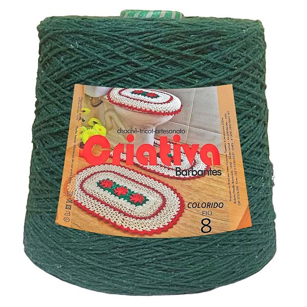Barbante Criativa Verde Musgo 500g N.º 8