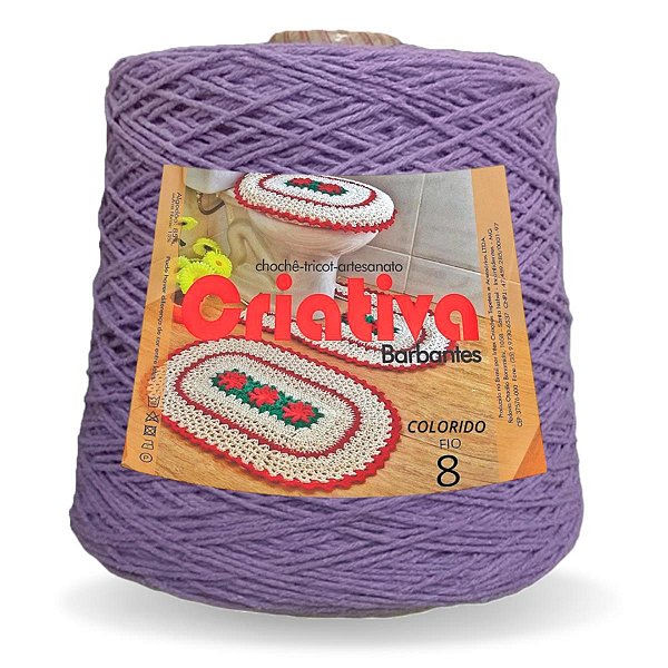 Barbante Criativa Violeta 500g N.º 8