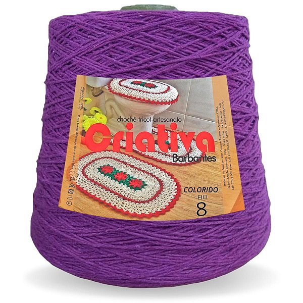 Barbante Criativa Violeta Escuro 500g N.º 8
