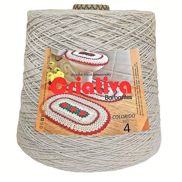 Barbante Criativa Areia 1Kg N.º 4