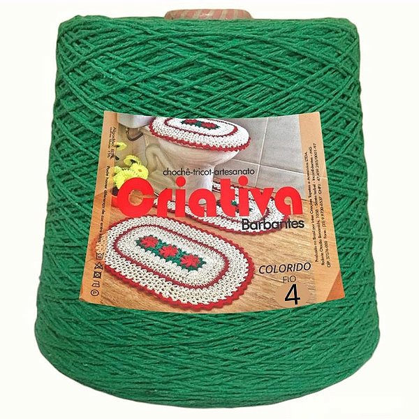 Barbante Criativa Verde Bandeira 1Kg N.º 4