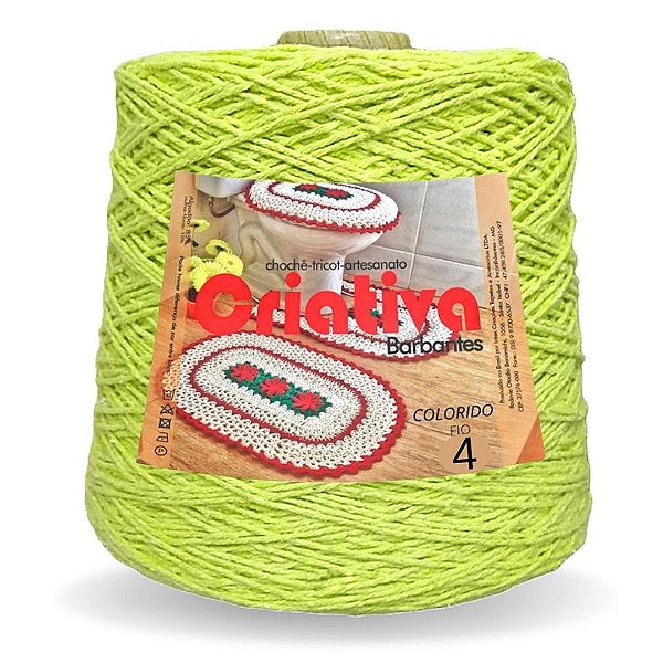 Barbante Criativa Verde Neon 1Kg N.º 4