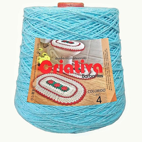 Barbante Criativa Azul Claro 2Kg N.º 4