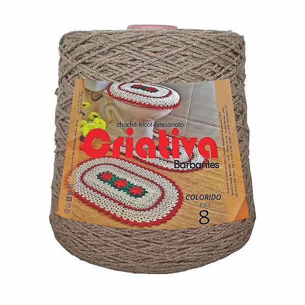 Barbante Criativa Caramelo 1Kg N.º 8