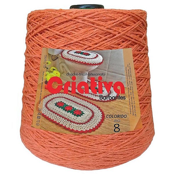 Barbante Criativa Laranja 1Kg N.º 8