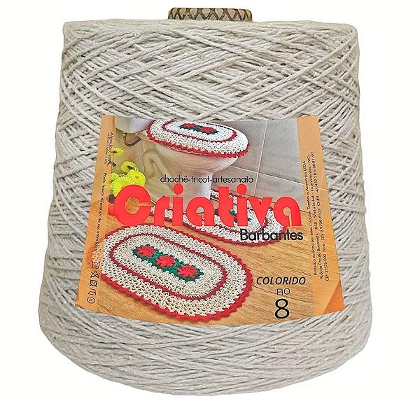 Barbante Criativa Areia 2Kg N.º 8