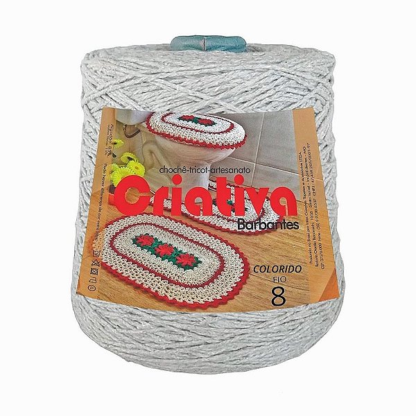 Barbante Criativa Cinza 2Kg N.º 8