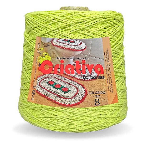 Barbante Criativa Verde Neon 2Kg N.º 8