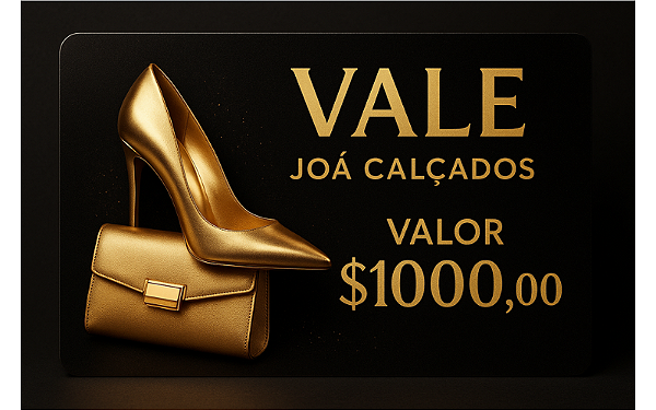 Cartão Presente Virtual Joá Calçados – Vale Compras de R$1.000,00