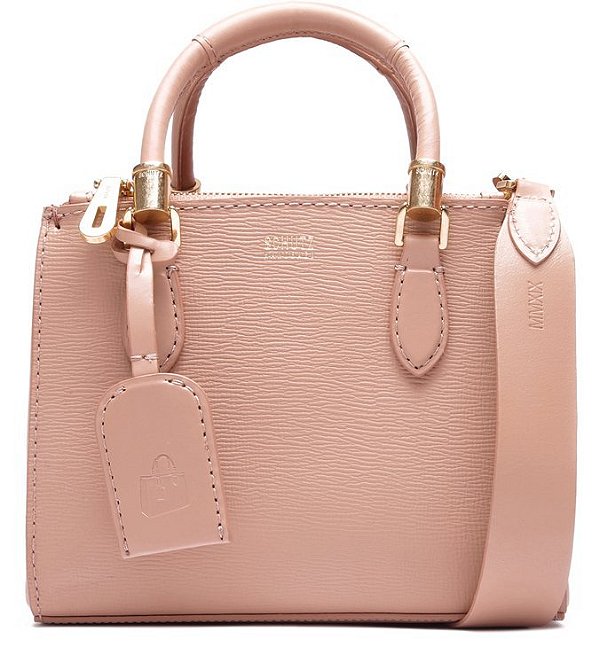 SCHUTZ S500113954 BOLSA TOTE PEQUENA NEW LORENA COURO AMENDOA