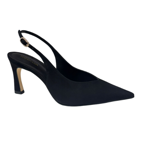 LUZ DA LUA 80340013 SLINGBACK CERVO PRETO