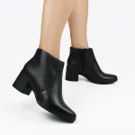 BOTTERO 346901 BOTA CANO BAIXO COURO BURNISH PRETO