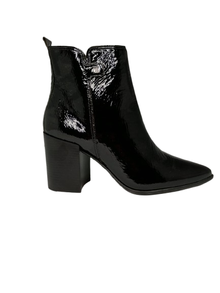 BOTTERO 348701 BOTA PRETA VERNIZ MEDIA CANO BAIXO