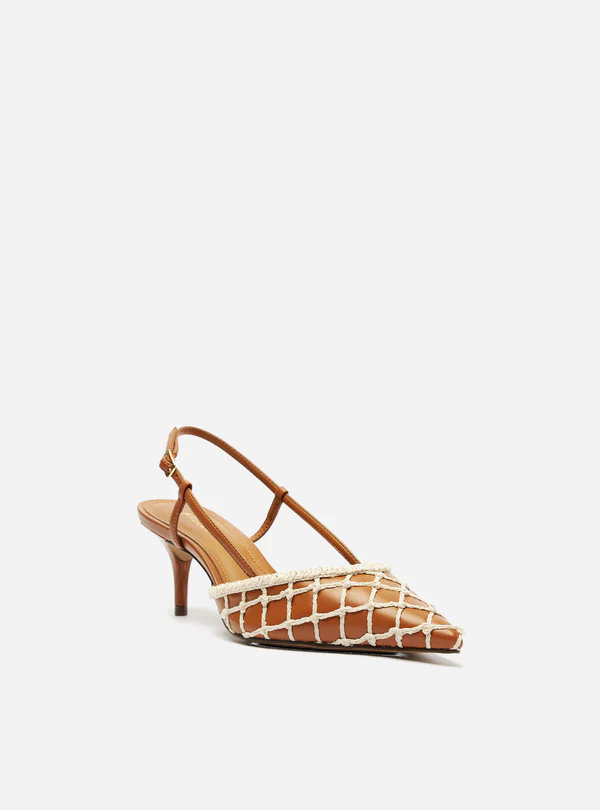AREZZO A127570136 SLINGBACK CARAMELO