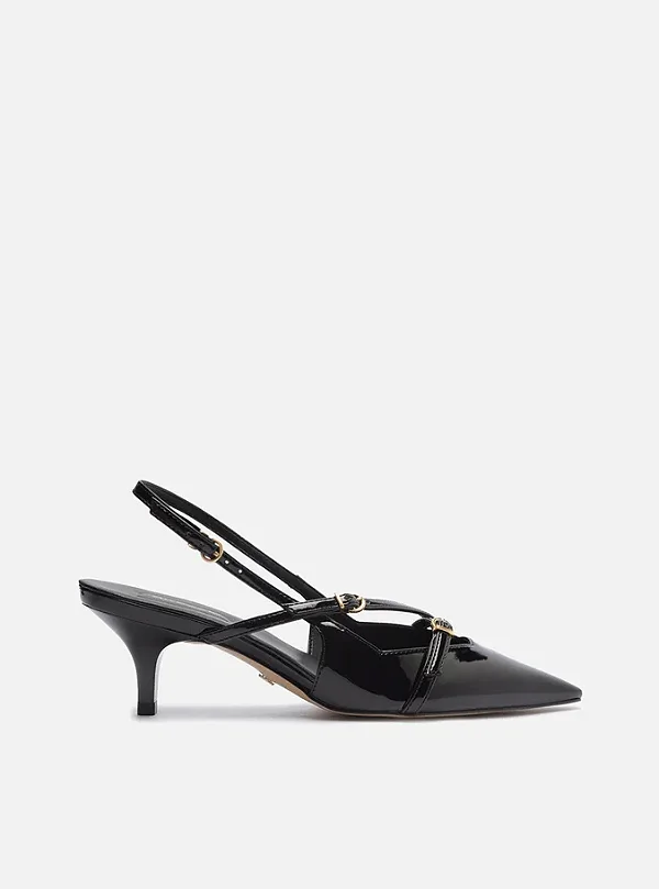AREZZO A132110001 SLINGBACK PRETO