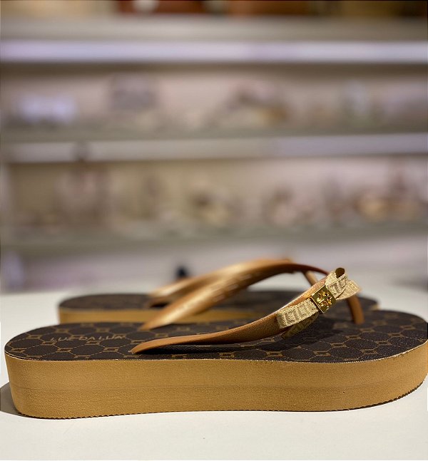 LUZ DA LUA 60490002 CHINELO MONOGRAMA