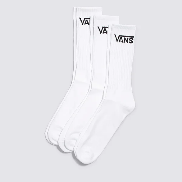 KIT 3 PARES DE MEIA BRANCO 41/45 VANS VN000XSEWHTCASA