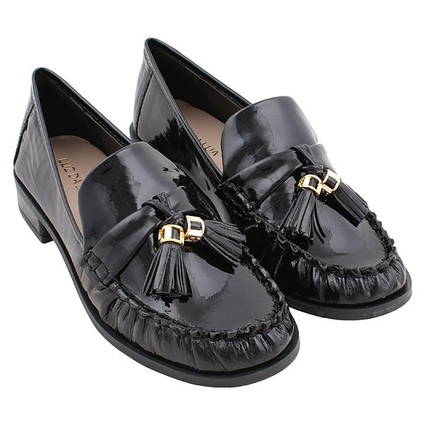 LUZ DA LUA 60560003 MOCASSIM VERNIZ PRETO
