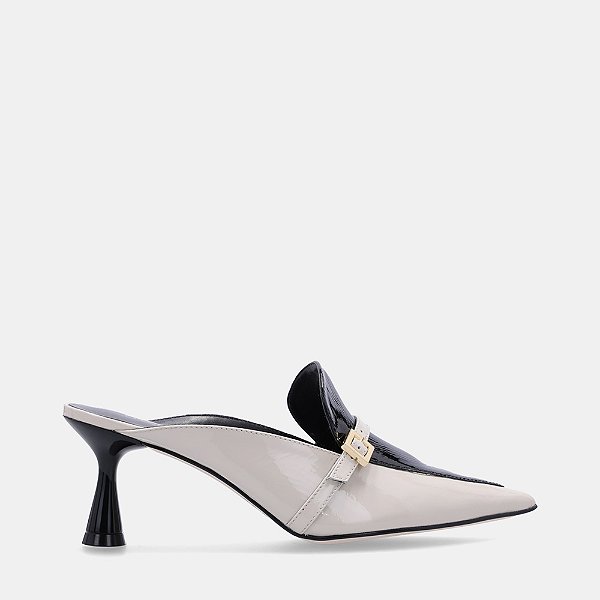 LUZ DA LUA 60750002 MULE VERNIZ PU/VERNIZ PU PANNA/PRETO